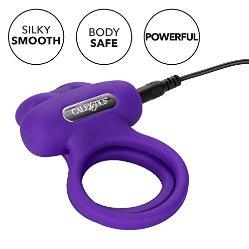 Calexotics Se-1843-20-3 Silicone Rechargeable Dual Rockin’ Rabbit® Enhancer #TOP2