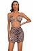 Lzkehcy Womens Casual High Waist Faux Suede Leopard Print Bodycon Mini Pencil Skirt (US, Alpha, Large, Regular, Regular, Khaki Leopard)