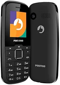 Celular Positivo P26 4G Tela 1,8", Câmera traseira, 48MB RAM 128MB, Bluetooth, Modem Tethering - Preto