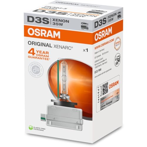 Genuine Osram 66340 Xenarc 35W D3S PK32D-5 4600K HID Xenon Light Bulb (1 Pack)