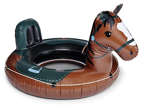 Bigmouth Inc. Buckin' Bronco River Tube - Ultra Durable, Easy-Inflate Vinyl Raft With Grab N' Latch Rope And Comfy Mesh Seat, Great For River Rafting And Floating With Friends #TOP1