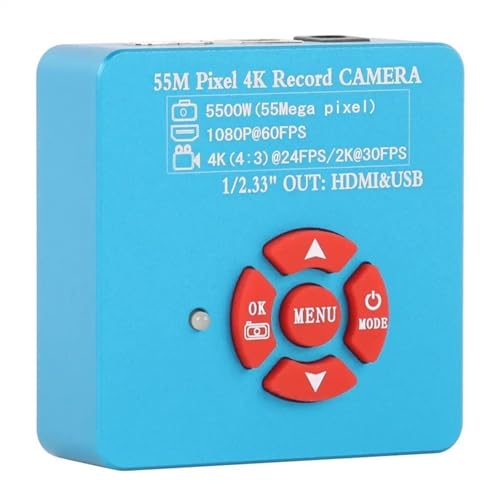 Accesorios Para Microscopios 1080P 4K 2K 48MP 55MP HDMI USB PCB electrónico soldadura vídeo Digital C montaje lupa de cámara for microscopio Trinocular estéreo Durabilidad Y Rendimiento Confiable(55MP