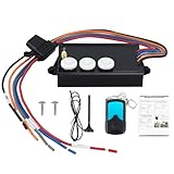G3-H01 Wireless Dump Trailer Remote Control Kit, 12 Volt Hydraulic Pump Lift Winch Controller with 50-100ft Range, Low Voltage Protection, Easy Installation for Dump Trailers, Boat Lifts, Snow Plows.