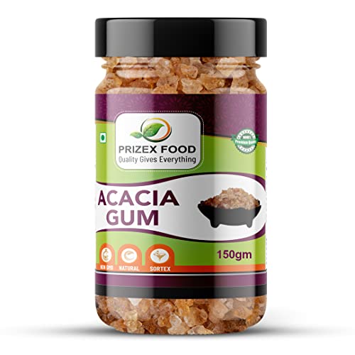 Image of Prizex Acacia Edible Gum, Acacia Gum, Gond Edible Gum (150 GM)