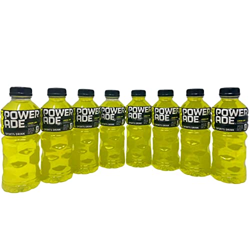 Powerade Lemon Lime | Pack Of (8) | Electrolyte Enhanced Sports Drink , 20Oz. In Beeq Box #TOP3