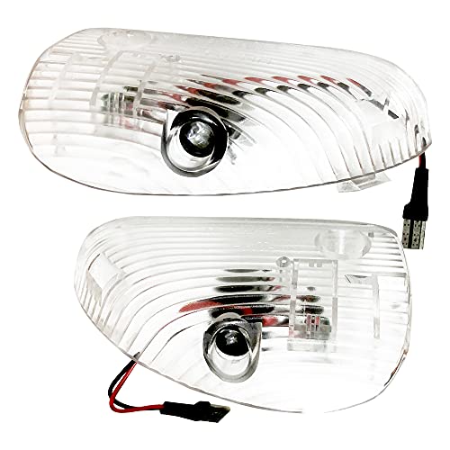Duleutgnu 2 pièces lumières de Porte de Voiture Voiture Logo de Bienvenue fantôme Ombre définition lampadaire LED Portes de lumières d'entrée Lampe...