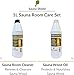 Sauna Shield Sauna Care Set – Sauna Wood Oil & Sauna Cleaner (33.8 fl oz each) with Applicator Sponge & Gloves | Protects, Cleans & Nourishes Sauna Wood | For Traditional & Infrared Saunas