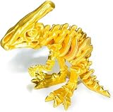 3Dプリント恐竜 3Dプリント パラサウロロフス ホーム オフィス デスク装飾 サプライズ ファンタジー ギフト-Light Gold||10cm/3.9in