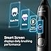 Philips Sonicare AdvancedClean Limited Edition Electric Toothbrush - Smart Screen, Pressure Sensor, Brush Head Replacement, 5 Brushing Modes and SmarTimer, Black, Model HX3792/11