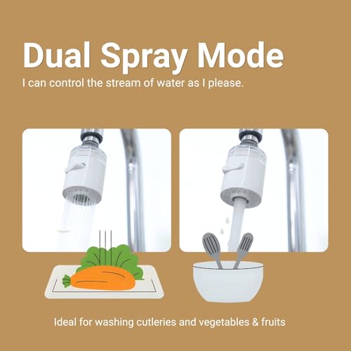 Image of NEMO Cobra Kitchen Tap Filter | Made in South Korea | Removes Residual Chlorine, Rust, Heavy Metals and Larvae | Adjustable Dual Water Outlet | Minimalist Korean Water Filter Designed for Kitchen Use