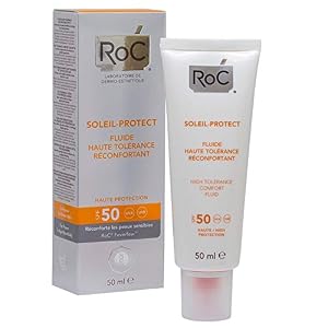 ROC Soleil Protect – Fluido Dermocalmante, Alta Tolerancia, SPF50, 50 ml, 50 mililitro, 1
