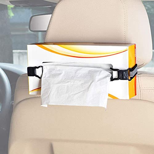 VICASKY 2 Peças Alças De Apoio De Cabeça Para Viseira De Carro Guardanapo Caixa De Papel Cintos De F