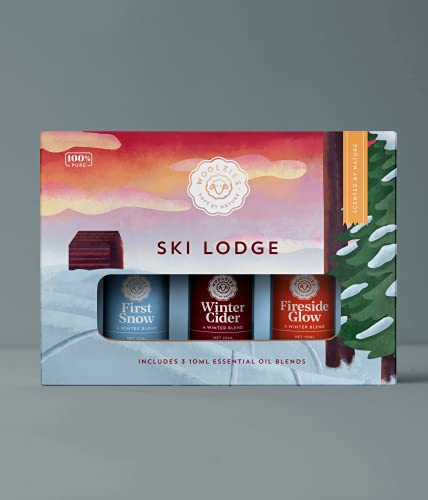 Woolzies Ski Lodge Essential Oil Set Of 3 | Includes: Fireside Glow, Winter Cider & First Snow | 10Ml #TOP1