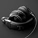 Technics Professional DJ Headphones with 40mm CCAW Voice Coil Drivers, 270° Swivel Housing and Locking Detachable Cord; Lightweight, Foldable High Input - EAH-DJ1200 (Black)