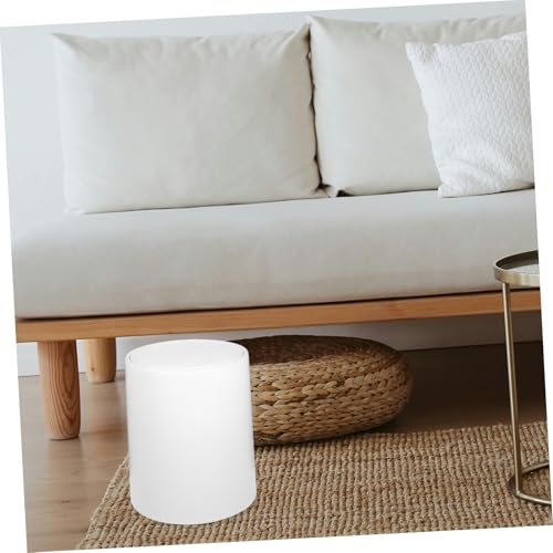 Caneca de basura moderna rectangular con tapa blanca miniatura 3