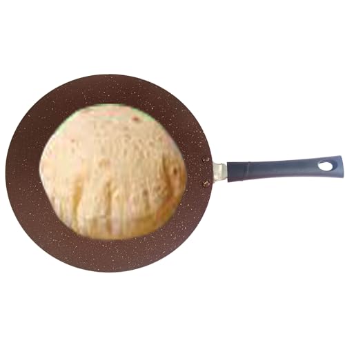 SRIYUG Roti Pan Chapati Tawa Nonstick Paratha Tava Aluminum Dosa Concave Thickness Round Griddle Skillet Paratha Omelet Crepe Pancake 2.6 mm (275 MM) Diameter 10.5 Inch