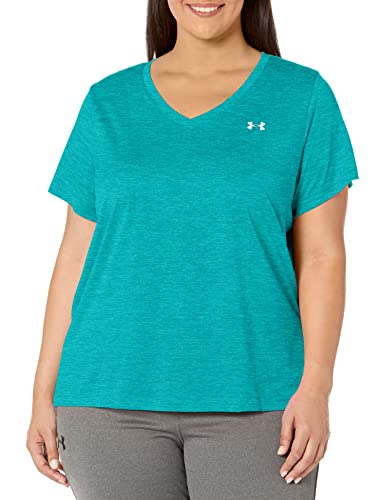 Image of Under Armour Plus Size Tech Solid Short Sleeve V-Neck
