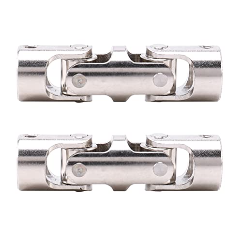 Hbaebdoo 2X Rc Double Universal Joint Cardan Joint Gimbal Couplings with Screw,5X5mm