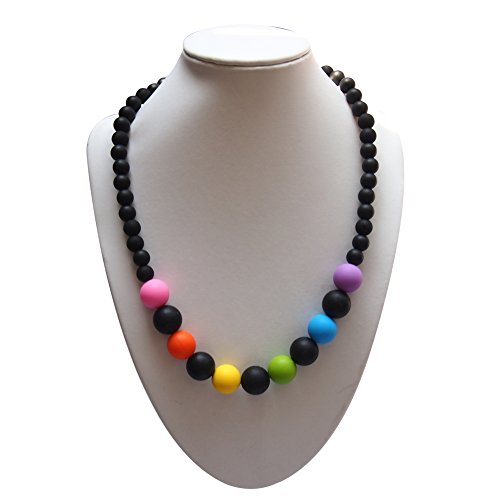 HimanJie Collier de soins infirmiers de la dentition de silicone pour maman bébé - BPA libre - Latex gratuit