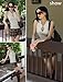 Avidlove Mini Pleated Skirts for Women Mini Plaid Skirt Brown XL