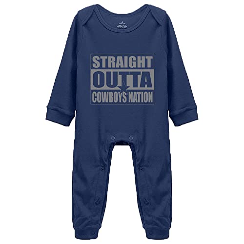 YCICIVDee Straight Outta Cowboys Nation Newborn Unisex Short Sleeve Long Sleeve Bodysuits Bodysuit Romper Jumpsuit