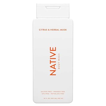 Native Body Wash - Citrus & Herbal Musk - 18 oz 532ml
