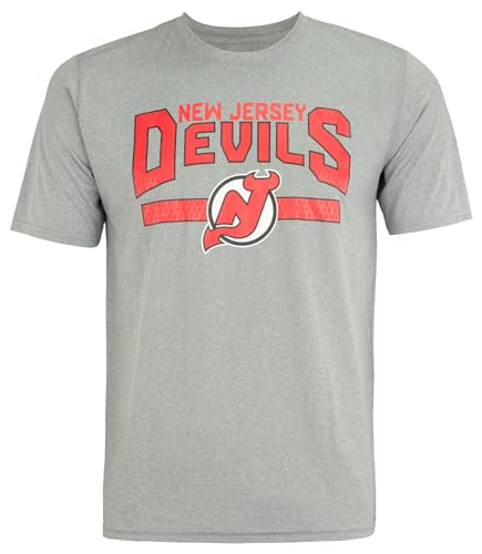 Outerstuff NHL New Jersey Devils Boys Youth MESH Made Short Sleeve Performance Tee