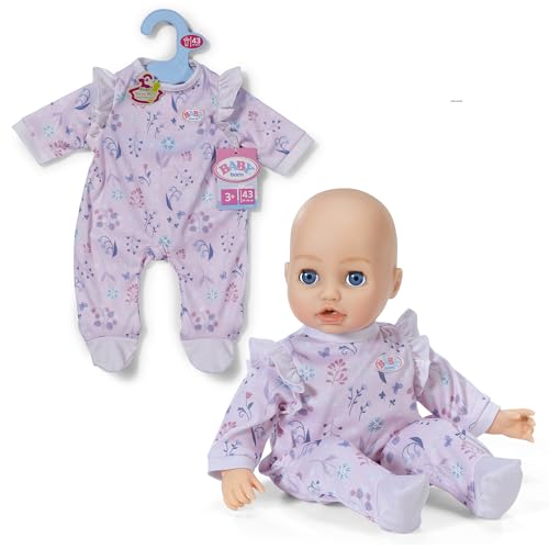 BABY born Strampler Wald mit Allover-Print und Rüschenärmeln für 43cm Puppen