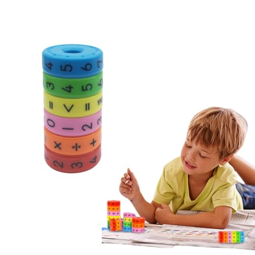 Image of Gozaqe Learning Math Game Montessori Counting Toy,Colorful(1 Set=6PCS) | Magnetic Arithmetic Learning Toy,Educational Toy,Magnetic Toys,Magnetic Building Blocks