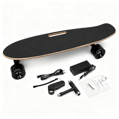 Giuggiolared Skate Électrique et Planche de Skate Adulte, Vitesse Réglable 10-22km/h, Moteur Hub 350W, Batterie...