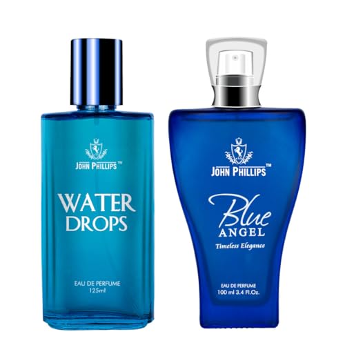 Image of John Phillips Water Drops & Blue Angel | Daily Casual | Eau De French Perfume | - Unisex Perfume For Men & Women