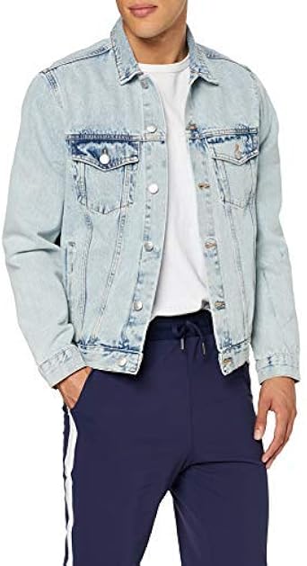 mens bleached denim jacket