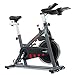 Fitfiu Fitness BESP-200, Indoor bike con disco d'inerzia da 18kg, sella imbottita, resistenza regolabile, supporto per bottiglia e tablet, cardiofrequenzimetro e schermo LCD, Grigio