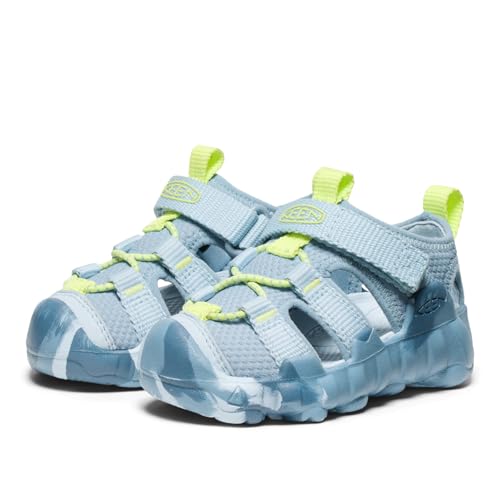 KEEN Unisex-Child Hyperport H2 Breathable Easy On Comfortable Hiking and Water Sandals, Skyway/Faded Denim, 5 by KEEN - Used condition - Image 4