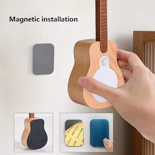 LED madera apliques de pared interior recargable sensor RGB 7