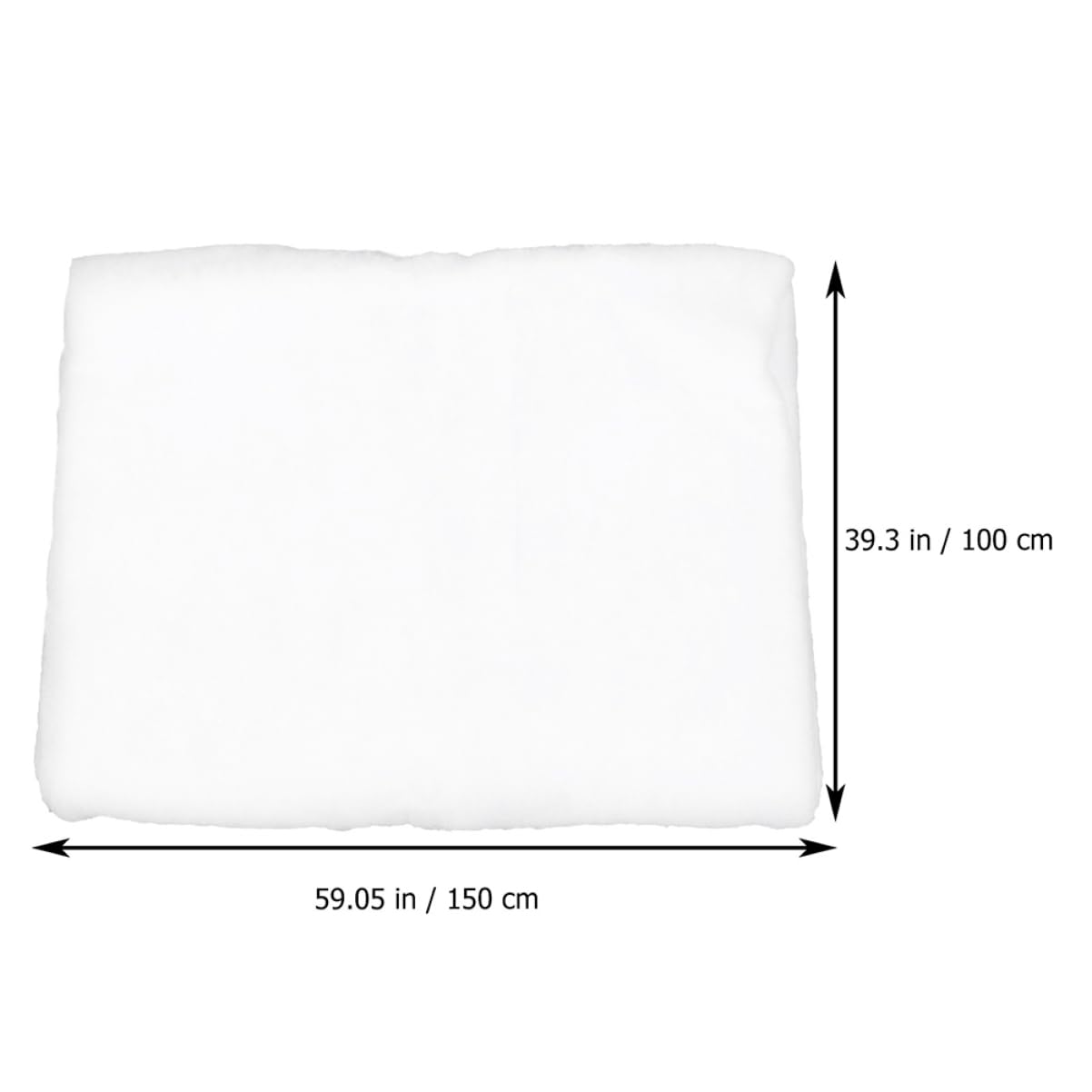 PRETYZOOM Thick Artificial Christmas Blanket Set Snow Cotton Village Scene for Indoor Winter Decor