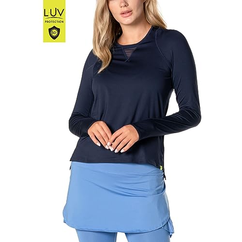 Lucky In Love Women's High Low Breezy Long Sleeve Shirt.2