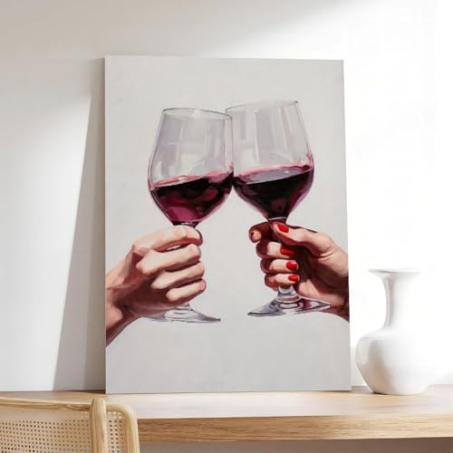 Poster toile vin rouge haute définition tableau d'art