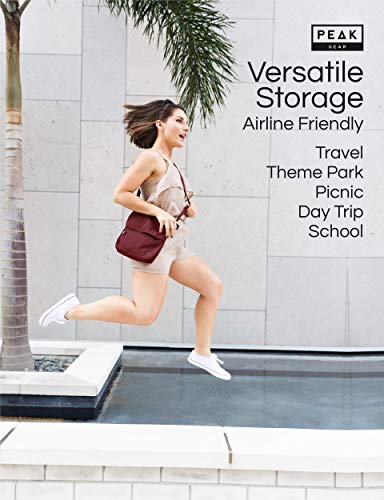 Image of Peak Gear Crossbody Travel Purse with RFID Blocking Pocket and Lifetime Recovery Service. Nylon Shoulder Bag