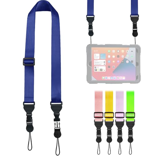 FIEIL Adjustable Shoulder Strap, Nylon Camera Strap, Comfortable Neck Strap for iPad, Cellphone Tablet, Camera, Laptop, Binocular, Luggage Bag (Prussian Blue Universal Lanyard)