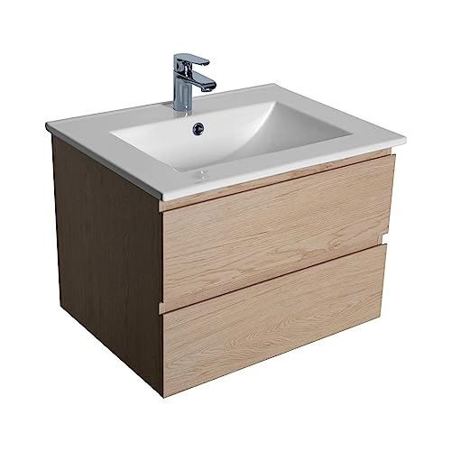 MOB-IN Meuble Simple Vasque 60cm Sorrento + Vasque