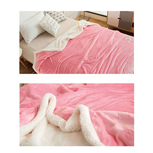 Couverture flanelle rayures et sherpa ultra douce réversible