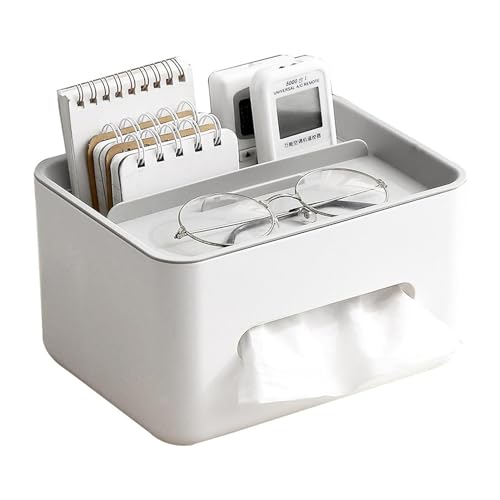 Desk Tissue Box Holder | Rectangular Tissue Box Holder | Multifunctional Desk Organizer | Suitable for College Dorms, Apartments, and Study Rooms, Offering Convenient Organization