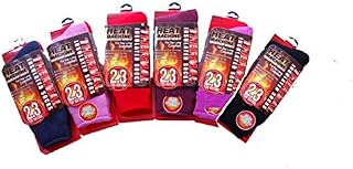 4 Pairs Ladies Heat Machine Thermal Insulated Socks 2.3 Tog Guaranteed Warmth Size 4-8