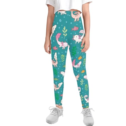 Girls Legging High Waist Long Yoga Pants Casual Dance Running Athletic Leggings Kids Active Leggings Tights