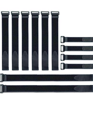 T.SGANDHI Cables Straps & Cable Ties, 16 inch, Adjustable Multipurpose, Hook and Loop Securing Straps of Wire Tie Curtain Maker Straps Belts Holders Pack of 10 (Black) (B0921DTBSY) Amazon Price History, Amazon Price Tracker