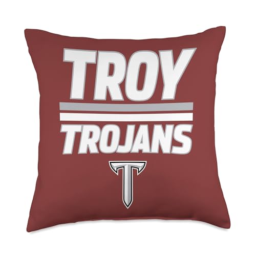 Troy University Trojans |NCAA University Merch | VNPTRYU301 Throw Pillow