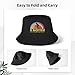 A Bicycle Ride is A Flight from Sadness Double-Layer Fold Able Fisherman's Hat Essential Fashion Item Combines Sun Protection with Style Unisex Outdoor Design Black