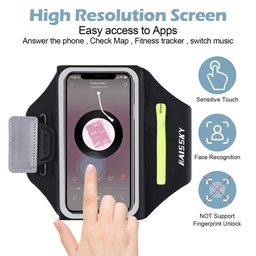 Cell Phone Running Armband With Zipper Pocket, Up To 6.9 Inch Phone Key Holder For Iphone 14 Pro Max/12 13 14 Pro/11/Xs/Xr/X, Sports Arm Bands Case With Strap For Runners, Women, Men, Exercise & Gym #TOP3