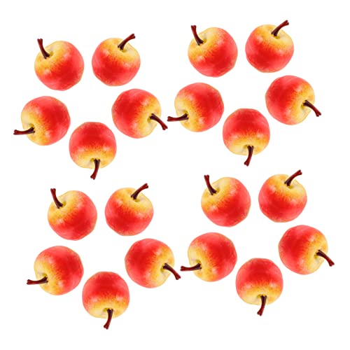 LIFKICH Künstliche Früchte Dekoration 50 Stück Apfel-Modelle Realistische Obstornamente Lebensechte Deko Für Fotografie